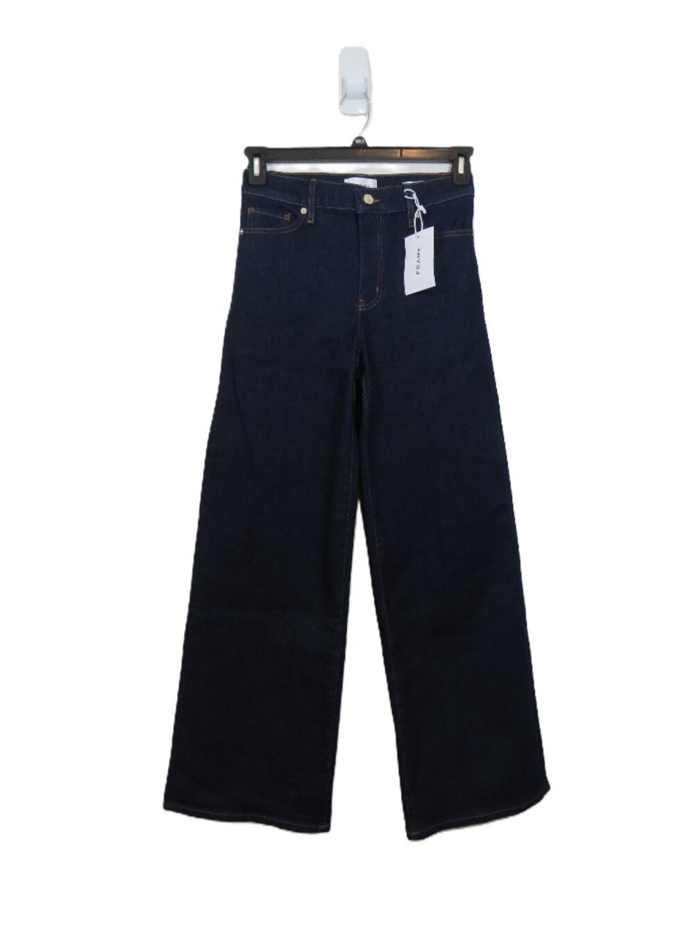 Frame size 30 Le Slim Palazzo Jeans Dark Rinse Wide Leg NEW $298